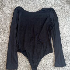 Vici Black Long Sleeve Bodysuit